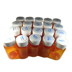 Empty Amber Medicine Bottles Lot Of Twenty Crafts